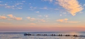 Sunset near Punta de Piedade